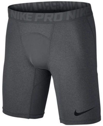 Shop Nike Men's Pro Dri-fit Compression Shorts In Carbon Heather