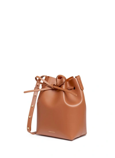 Shop Mansur Gavriel 'mini' Leather Bucket Bag