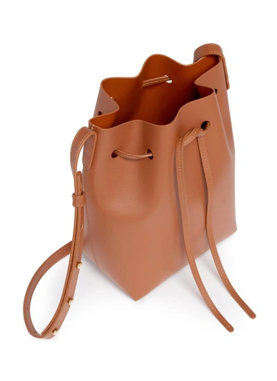 Shop Mansur Gavriel 'mini' Leather Bucket Bag