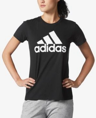 Shop Adidas Originals Adidas Classic Logo T-shirt In Mystery Ruby/red