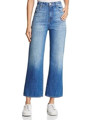 Shop J Brand Joan High-rise Wide-leg Crop Jeans In Mimic
