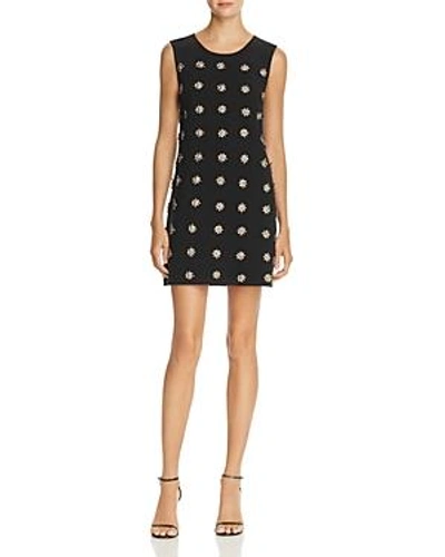 Shop Elizabeth And James Lindsey Embellished Mini Dress In Black