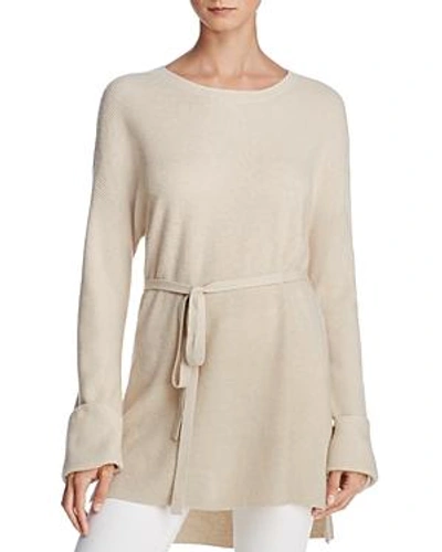 Shop Elizabeth And James Gisella Slouchy Belted Sweater In Oatmeal