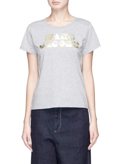 Shop Marc Jacobs Logo Foil Print T-shirt
