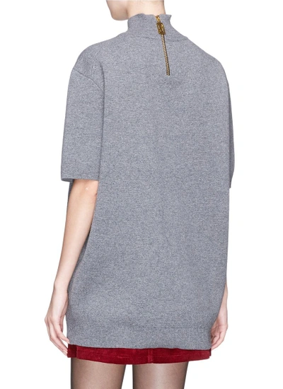Shop Marc Jacobs Oversized Wool-cashmere Turtleneck Sweater