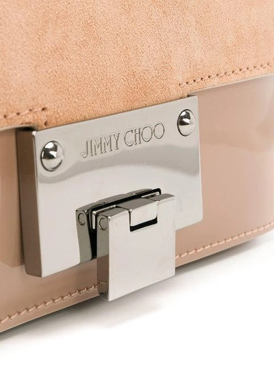 Shop Jimmy Choo Rebel Mini Shoulder Bag In Neutrals