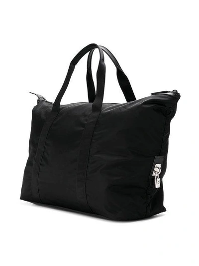 Shop Prada Weekender Bag In Black