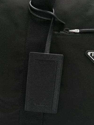 Shop Prada Weekender Bag In Black