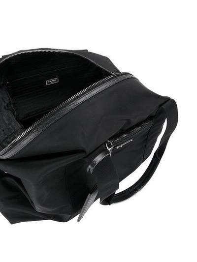 Shop Prada Weekender Bag In Black