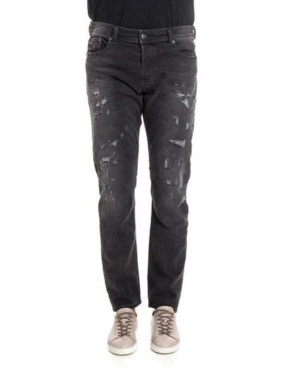 Shop Diesel Tepphar Jeans In Black