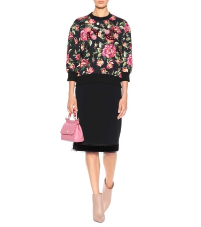 Shop Dolce & Gabbana Floral-printed Sweatshirt In Rose Foedo Eero