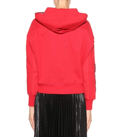 Shop Alexander Mcqueen Embroidered Cotton Hoodie