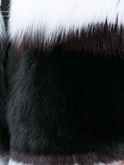 Shop Derek Lam Striped Faux Fur Gilet