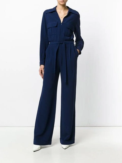 Shop Stella Mccartney Classic Belted Jumpsuit In 4324