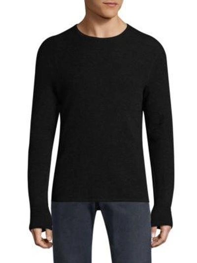 Shop Rag & Bone Textured Sweater In Black