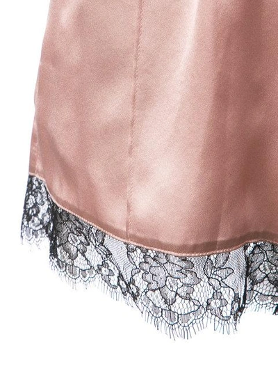 Shop Fleur Du Mal Margo Lace Trim Shorts - Pink