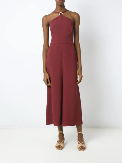 Shop Andrea Marques Wide Leg Jumpsuit - Red