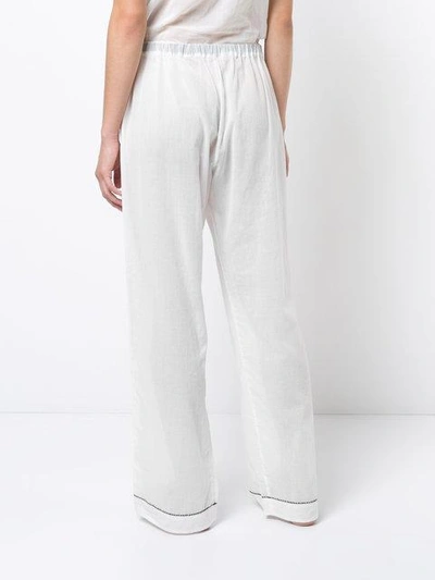 Shop Morgan Lane Chantal Pajama Trousers In White