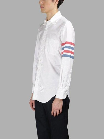 Shop Thom Browne Men's White Classic Button Down Shirt