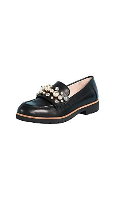 Shop Kate Spade Karry Too Studded Loafers In Black