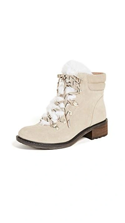 Shop Sam Edelman Darrah 2 Hiker Boots In Desert/off White