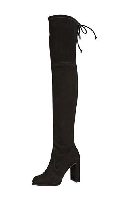 Shop Stuart Weitzman Hiline Over The Knee Boots In Black