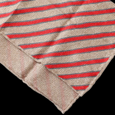 Shop Brunello Cucinelli Pocket Square In Brn-red