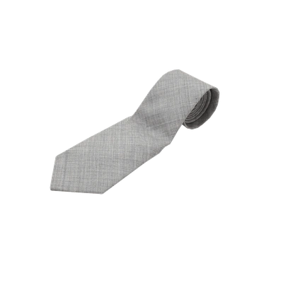 Shop Brunello Cucinelli Solid Wool Tie In Pearlgry