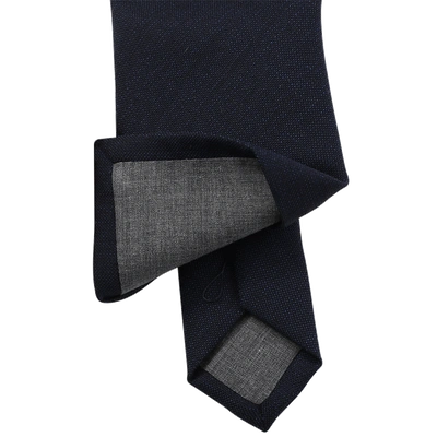 Shop Brunello Cucinelli Solid Wool Tie In Navy
