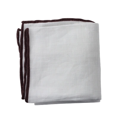 Shop Brunello Cucinelli Tipped Pocket Square In Ce729