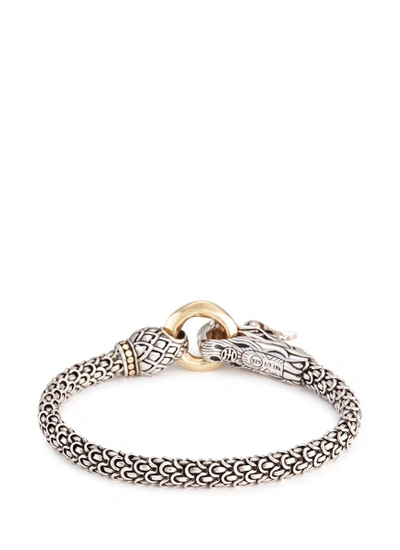 Shop John Hardy 18k Yellow Gold Silver Scaly Naga Chain Bracelet