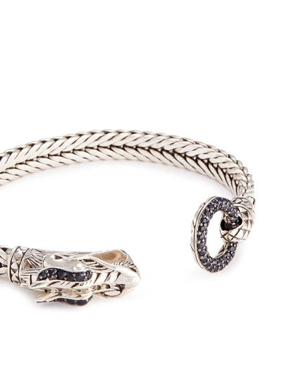 Shop John Hardy Sapphire Silver Naga Weave Effect Chain Bracelet