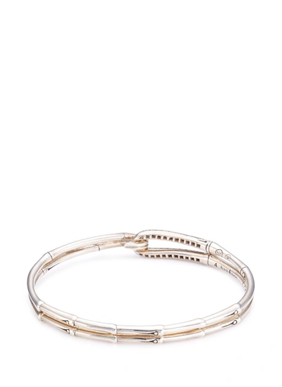 Shop John Hardy Sapphire Silver Bamboo Bangle