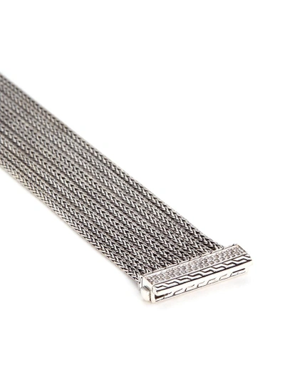 Shop John Hardy Diamond Silver Nine Row Chain Bracelet