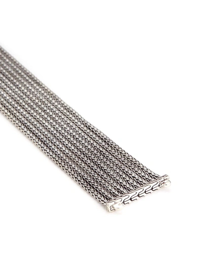 Shop John Hardy Diamond Silver Nine Row Chain Bracelet