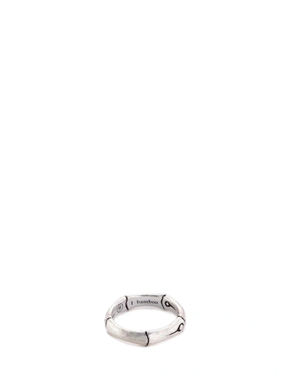 Shop John Hardy Brushed Silver Bamboo Ring