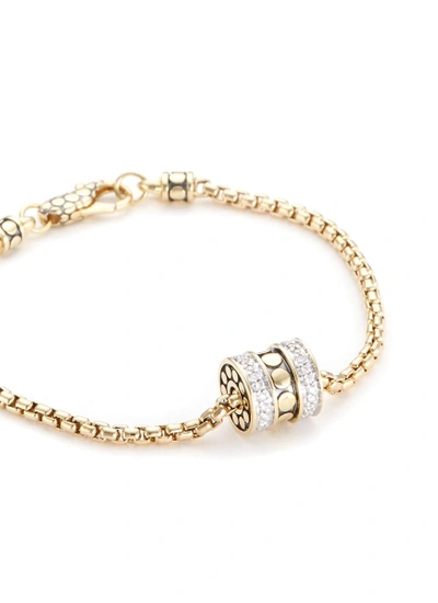 Shop John Hardy Diamond 18k Yellow Gold Charm Bracelet