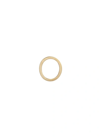 Shop Loquet London 18k Yellow Gold Letter Charm - O In Metallic