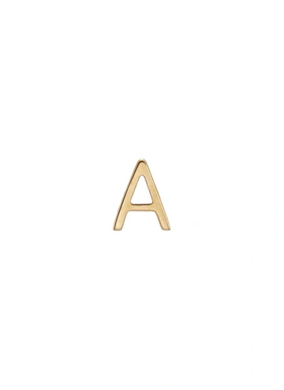Shop Loquet London 18k Yellow Gold Letter Charm - A In Metallic