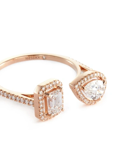 Shop Messika 'my Twin' Diamond 18k Rose Gold Ring