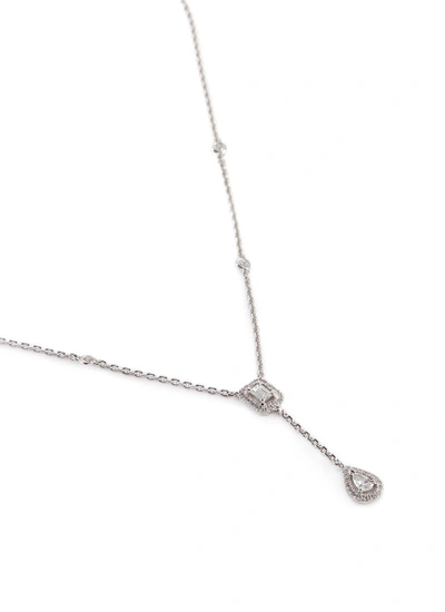 Shop Messika 'my Twin' Diamond 18k White Gold Necklace
