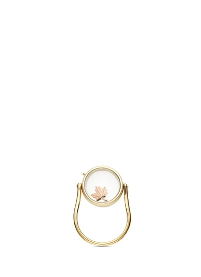 Shop Loquet London 14k Yellow Gold Round Locket Ring - Medium 15mm