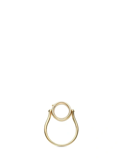 Shop Loquet London 14k Yellow Gold Round Locket Ring - Small 12mm