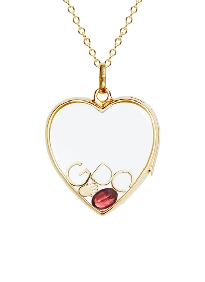 Shop Loquet London Birthstone Charm - January 'always There' Garnet In Red