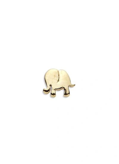 Shop Loquet London 18k Yellow Gold Elephant Charm - Happiness In Metallic
