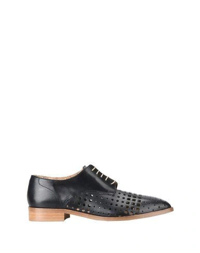 Shop Alberto Fermani Laced Shoes In Black