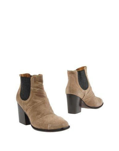 Shop Alberto Fermani Ankle Boot In Beige