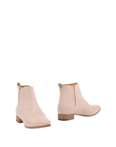 Shop Alberto Fermani Ankle Boot In Pale Pink