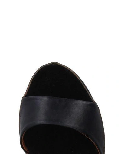 Shop Alberto Fermani Sandals In Black