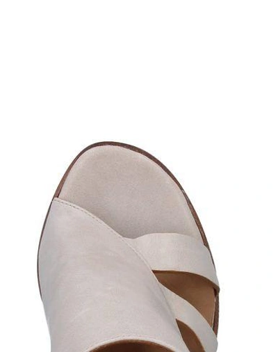 Shop Alberto Fermani Sandals In Light Grey